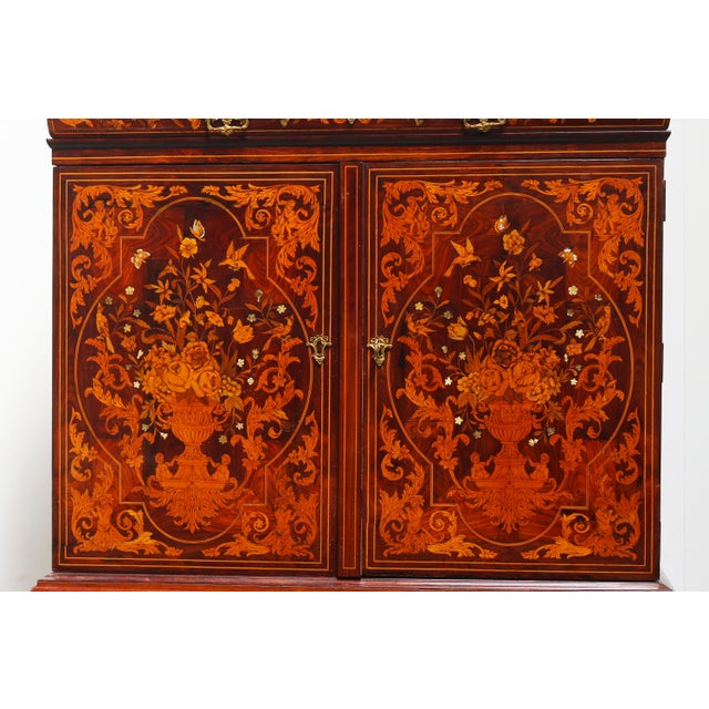 Dutch Marquetry Art Cabinet with Theater and Trompe Loeil, 1780 For Sale - Image 16 of 18