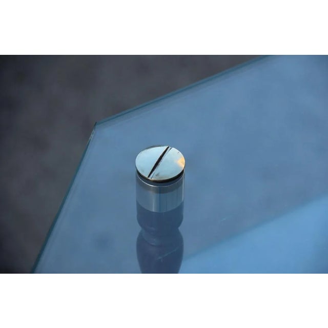 Mid-Century Glass & Brass Coffee Table, 1960s For Sale - Image 10 of 12