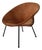 Vintage Balloon Easy Chair in Suede, Hungary, 1960s For Sale