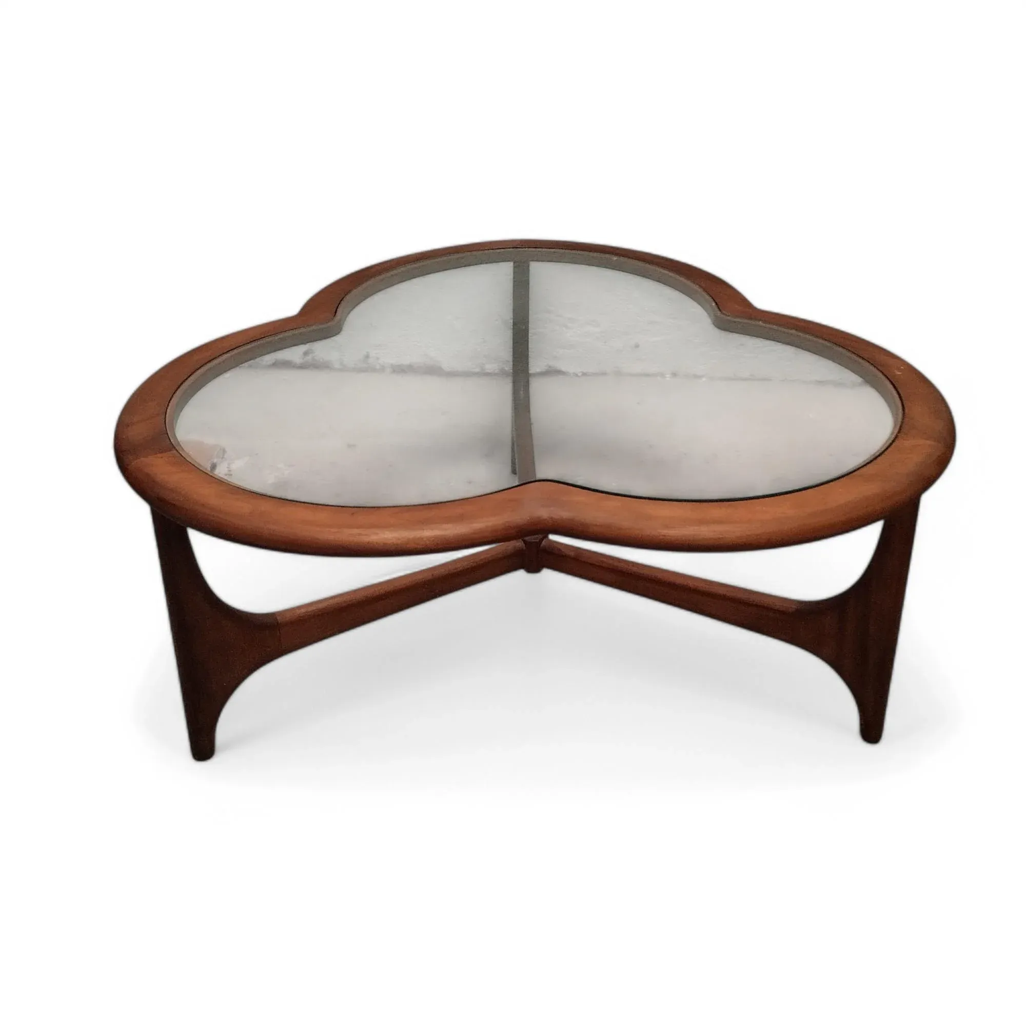 Mid-Century Clover Teak Coffee Table from Lane Furniture, 1960s