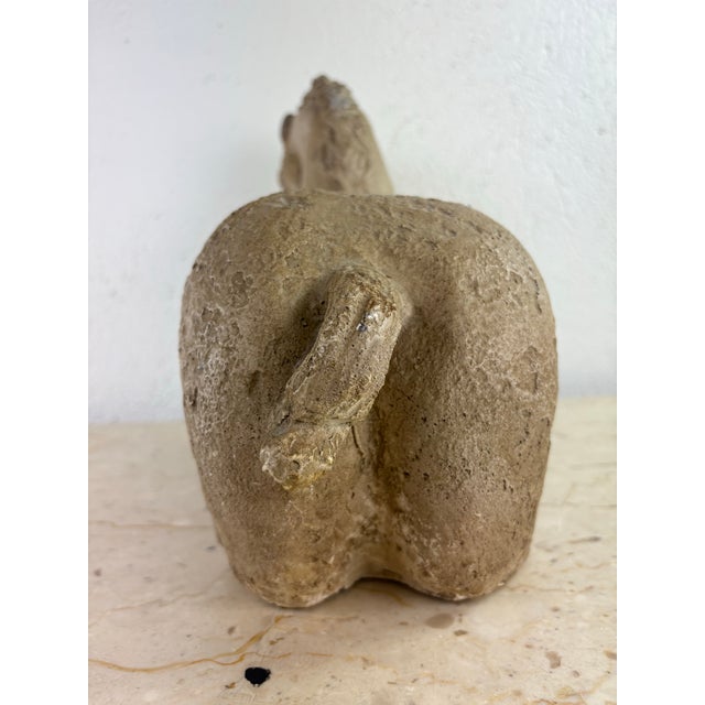 1970s Mid-Century Vintage Plaster Horse Sculpture For Sale - Image 5 of 10