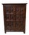 Antique Neo-Gothic Wardrobe with Linen Compartments, 1880 For Sale