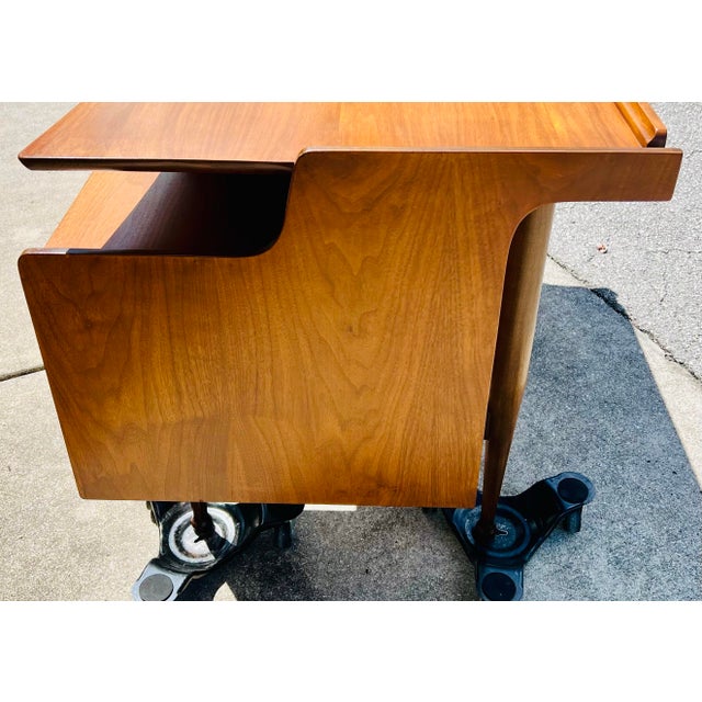 Mid century floating desk cheap