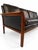 1960s Rosewood and Black Leather Sofa Attributed to Hans Olson For Sale - Image 12 of 14