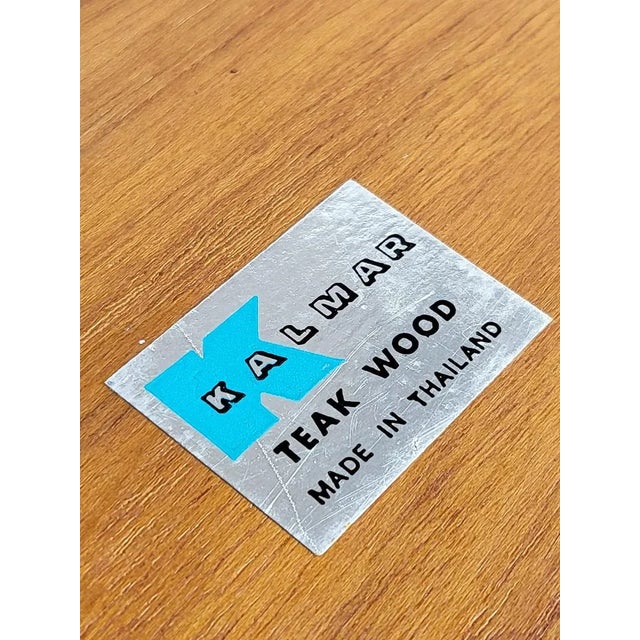 1970 Teak Wood Cheese/Charcuterie Board or Desk Organizer by Kalmar For Sale - Image 10 of 11