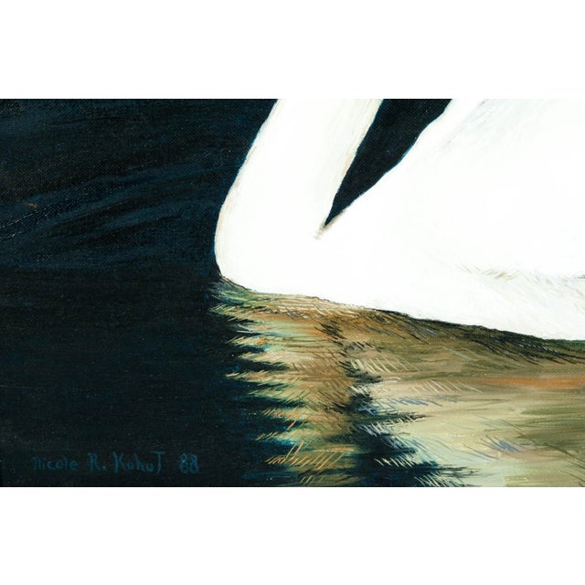 Paint Vintage Oil / Canvas Wildlife Painting For Sale - Image 7 of 10