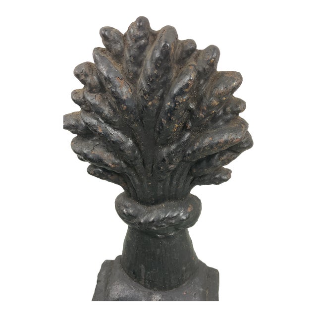 Antique Sheaf of Wheat Doorstop For Sale