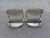 German Brass Rollable Nightstands with Toned Glass Shelves, 1970s, Set of 2 For Sale - Image 3 of 9