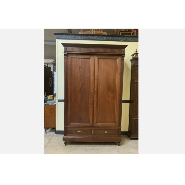 Antique Art Nouveau Wardrobe, 1900 For Sale - Image 3 of 13