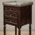 Pair Mid-Century Louis XVI Mahogany End Tables With Carrara Marble For Sale - Image 4 of 16