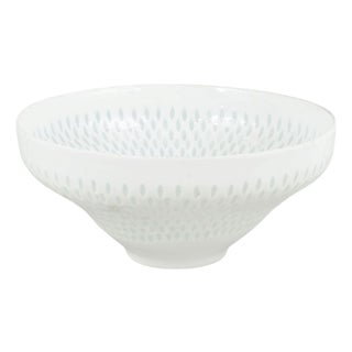 Large Bowl with Rice Porcelain Decoration by Friedl Holzer-Kjellberg for Arabia For Sale