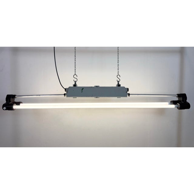 Industrial Grey Tube Light from Elektrosvit, 1970s For Sale - Image 16 of 18