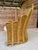 Wood Vintage Sculptural Rattan Fan Back Palm Frond Lounge Chair For Sale - Image 7 of 12