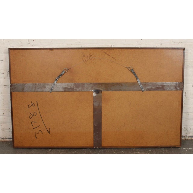 Brown Brutalist 'Staccato' Mirror by Lane Furniture For Sale - Image 8 of 8