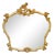 French Rococo Style Cream & Gilt Mirror For Sale