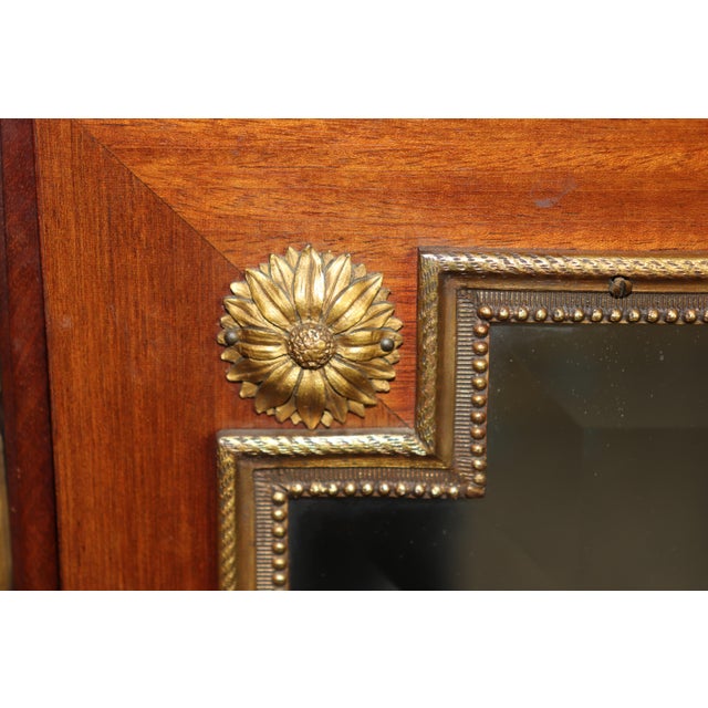 Superb French Breche D Violette Marble Brass Bronze Mounted Vitrine For Sale - Image 9 of 13