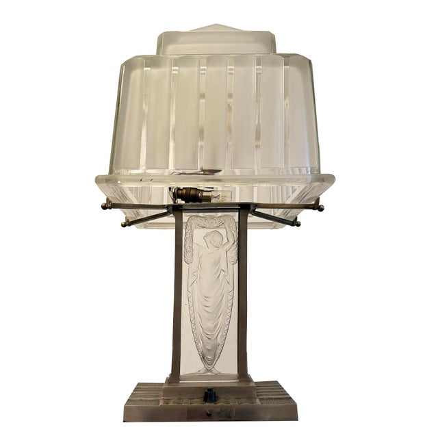 Art Deco Table Lamp from Hettier & Vincent, 1930 For Sale - Image 10 of 10