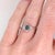 Natural Alexandrite Ring w Earth Mined Diamonds in Solid 14K Gold Oval 5x4mm For Sale - Image 4 of 10