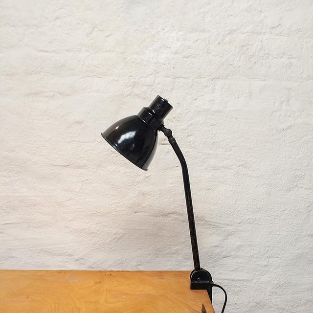 Clamp Table Lamp attributed to Marianne Brandt for Kandem, 1930s For Sale - Image 10 of 10