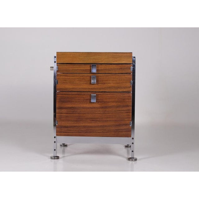 Brown Mutenye Wood Drawer Unit by Jules Wabbes, 1960s For Sale - Image 8 of 8