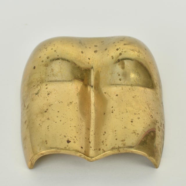 Metal Late 20th Century Mid Century Modern Brass Wall Nude Sculpture For Sale - Image 7 of 9