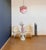 A magnificent murano glass unique chandelier, spiral shape, very elegant, 60 pink quadriedri on nickel metal frame. This...