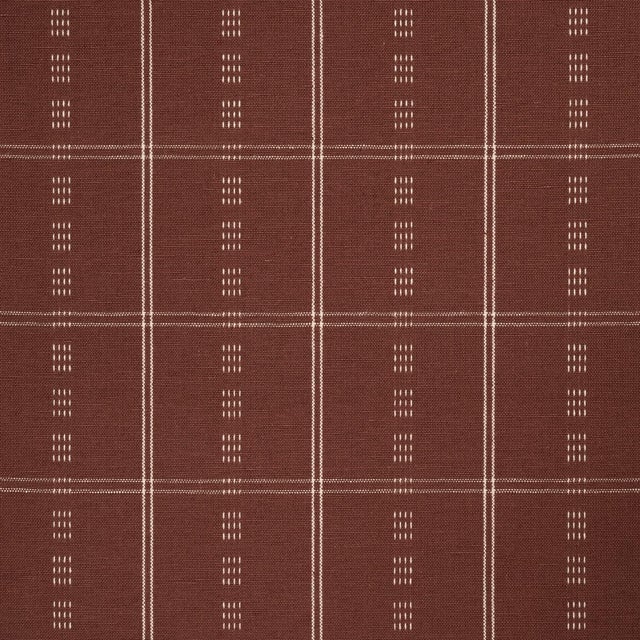 Traditional Schumacher Ayan Fabric In Terracotta For Sale - Image 3 of 5