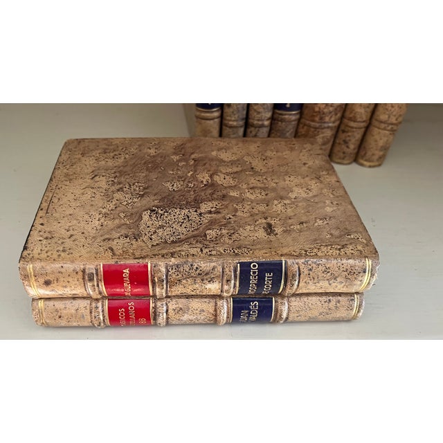 Paper Spanish Books in Fine Bindings - 9 Volumes For Sale - Image 7 of 12