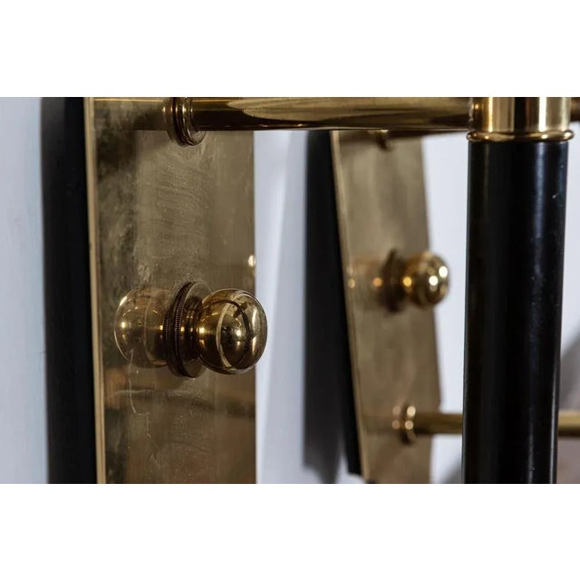 Large Mid-Century Italian Brass Wall Lights, Set of 2 For Sale - Image 10 of 11
