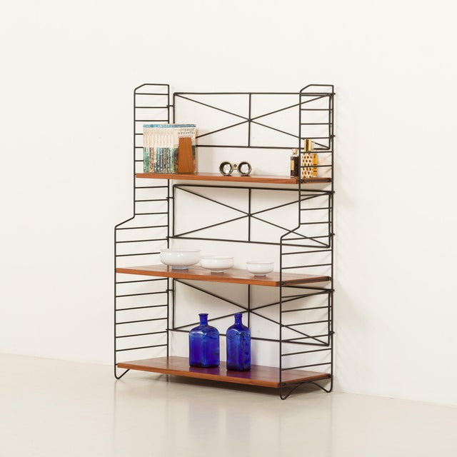 Mid-Century Modern Scandinavian String Free Standing Shelving Unit by Kajsa & Nils Nisse Strinning, Sweden, 1960s For Sale - Image 10 of 10