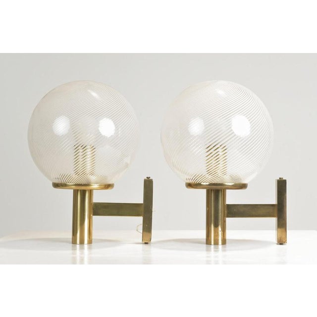 Metal Thread Glass Filigran Wall Lights by Paolo Venini, Italy, 1940s, Set of 2 For Sale - Image 7 of 10