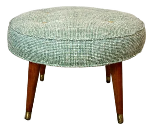 1960’s Mid-Century Modern Round Ottoman / Stool