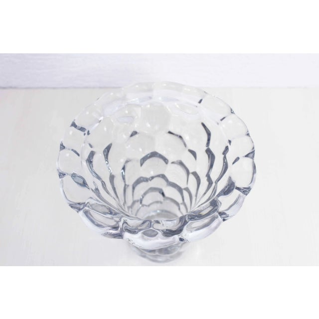 French Crystal Vase from P.D'Avesn, 1940s For Sale - Image 6 of 11