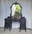 Black Vanity With Chair, 1930s Parisian, Romantic Style For Sale - Image 4 of 18