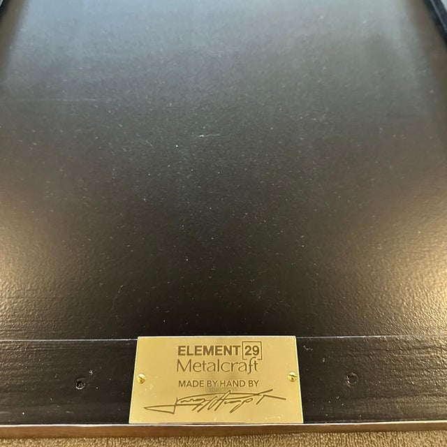 Abstract Geometric Metal Triptych Wall Sculpture "Intervals" by Jeremy Maronpot For Sale - Image 18 of 18