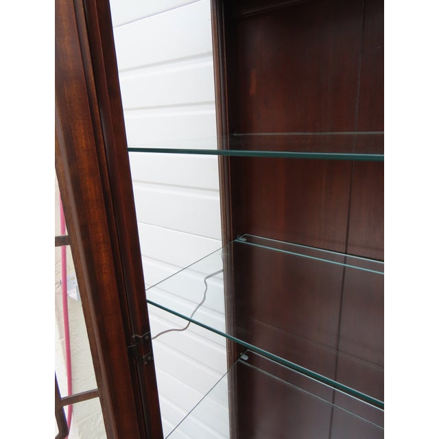 Harden Chippendale Tall Large Display China Cabinet 6606 For Sale - Image 14 of 18