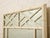 Vintage Hollywood Regency Faux Bamboo White Wall Mirror For Sale - Image 4 of 9