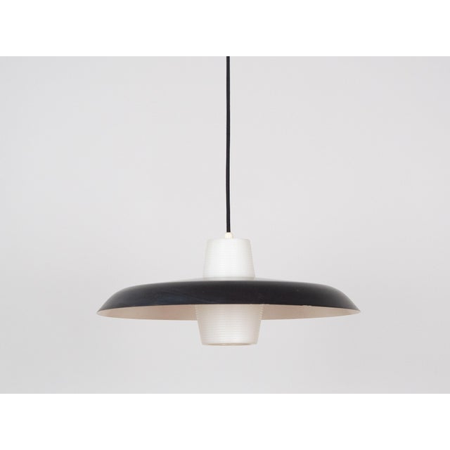 Lyfa Vintage Pendant Lamp by Bent Karlby for Lyfa, Denmark, 1960s For Sale - Image 4 of 14