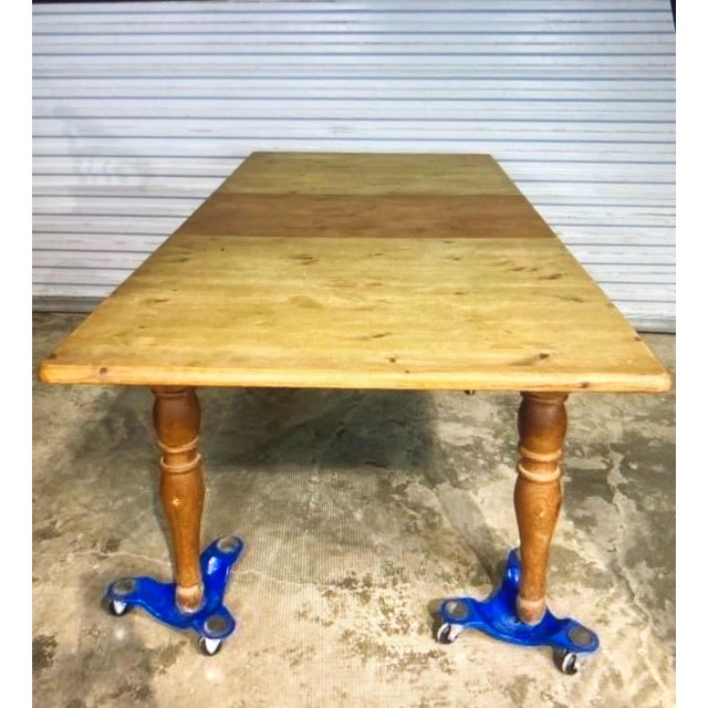 Vintage French Country Pine Dining Table With Leaf Chairish
