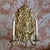 A heavy cast brass sconce, probably Northern European, fitted with two candle arms that have been newly electrified....