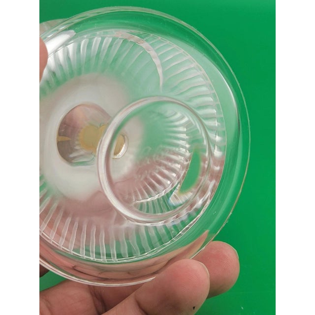 French New Lalique Crystal Baptiste Perfume Bottle Made in France Sticker Paris. For Sale - Image 3 of 12