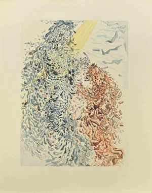 Salvador Dalí, The Dust of Souls, Woodcut, 1963