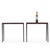 A sophisticated pair of handcrafted side tables inspired by the refined minimalism of Jean-Michel Frank. Each table...