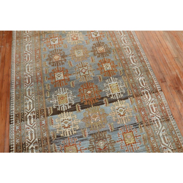 Persian Early 20th Century Rare Corridor Size Decorative Malayer Rug - 5'2" x 18' For Sale - Image 3 of 11