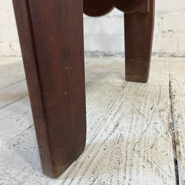 Wood Folk Art Wooden Chair With Great Lines and Shape. For Sale - Image 7 of 11