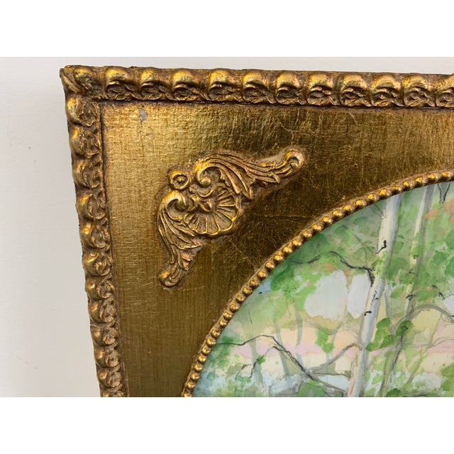 Art Nouveau 20th Century Woodland Watercolor Art For Sale - Image 3 of 7