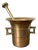Early 20th Century Brass Pharmacy Apothecary Mortar and Pestle - 2 Pieces For Sale