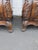 Brown French Heavy Carved Large Nightstands Commodes Small Dressers Chests a Pair 6459 For Sale - Image 8 of 18
