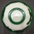 Antique Peking Glass Bowl with Flowers and Fish Motifs has measurements of approximately 6.75" Diameter 3"H