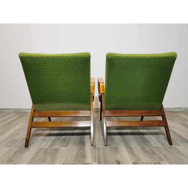 Green Set of Armchairs by Frantisek Jirak for Tatra, 1960s For Sale - Image 8 of 18